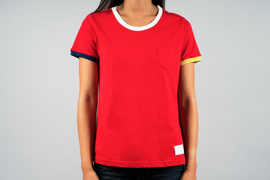 Red Sports Tee - Le Rock Clothing